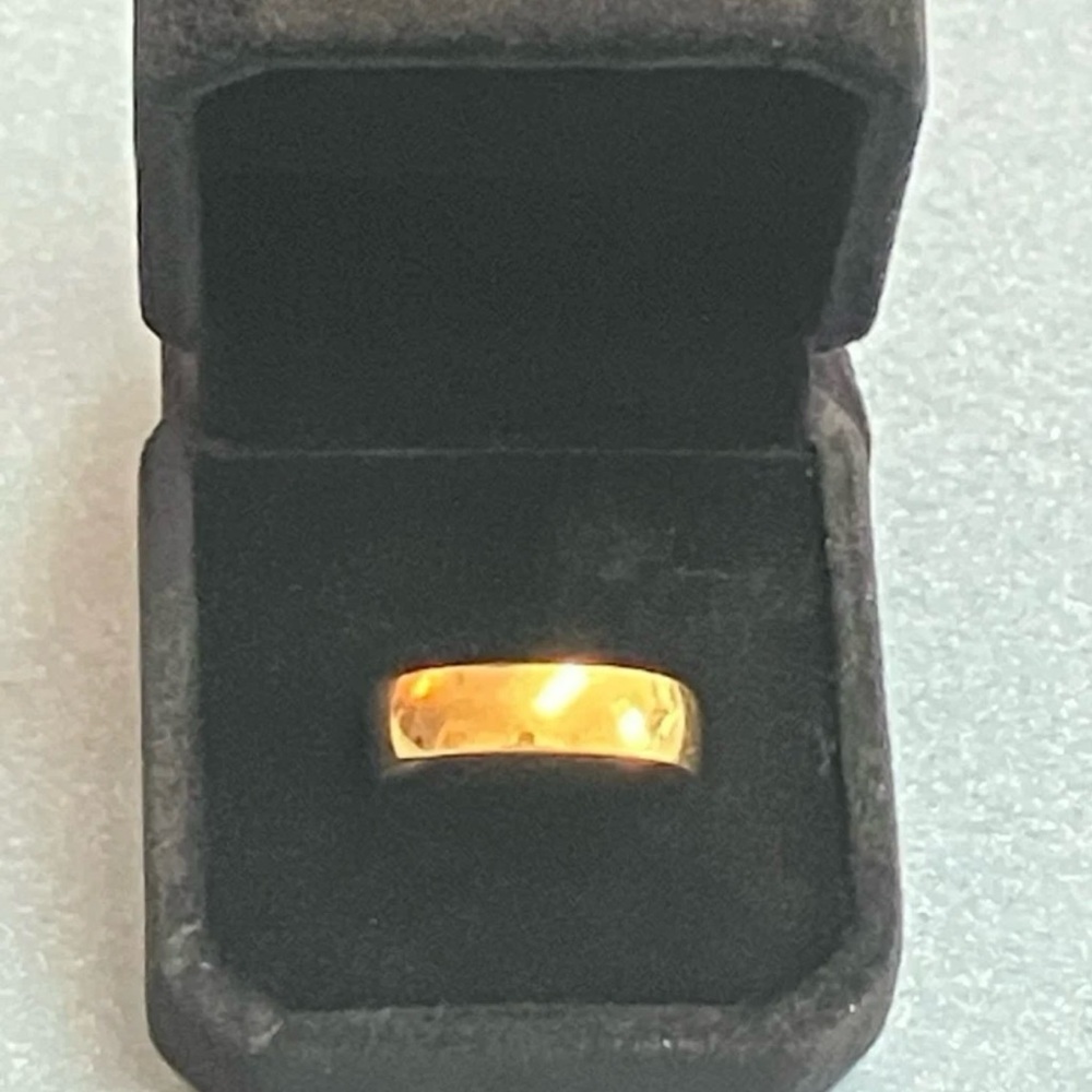 18K Gold Wedding Engagement Anniversary Promise Ring Band - Picture 7 of 7